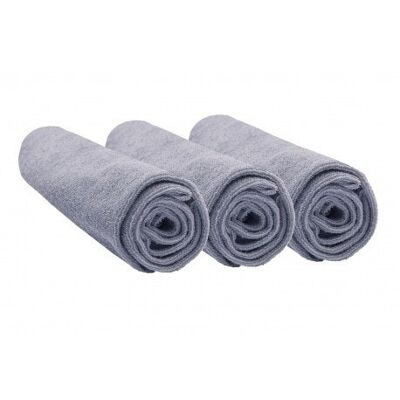 Lot de 3 housses pour matelas à langer en Éponge Coton 50x70 / 55x75 / 50x80 - Gris