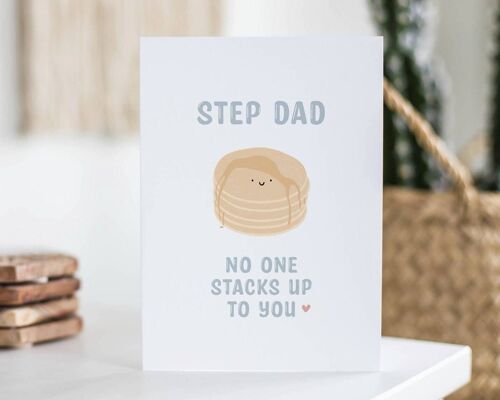 Step Dad No One Stacks Up To You Card