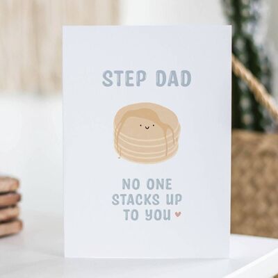 Step Dad No One Stacks Up To You Card