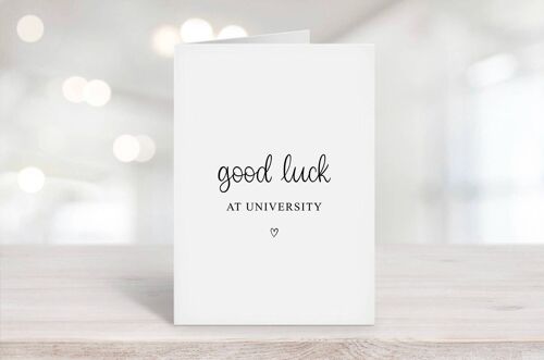 Good Luck At University Card