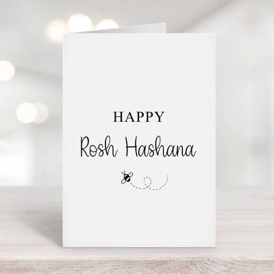 Happy Rosh Hashana Card |Felice in maiuscolo