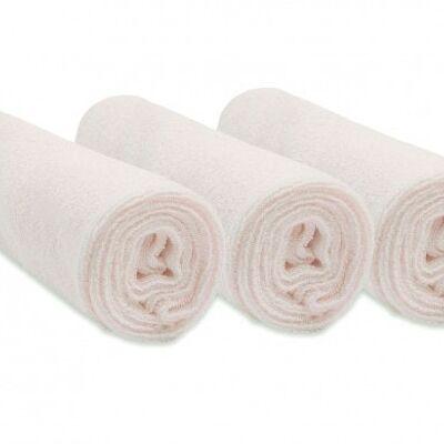 Set of 3 bamboo sponge changing mat covers 50x70 / 55x75 / 50x80 - Ecru