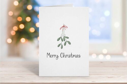Mistletoe Merry Christmas Card