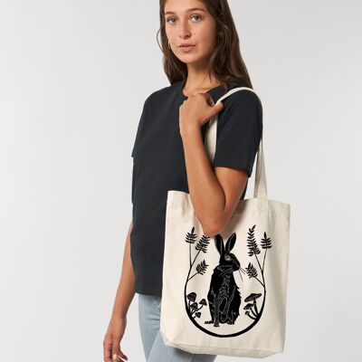 Bolso tote reciclado serigrafiado Wild & Kind