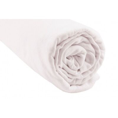 Juego de 3 sábanas bajeras de algodón orgánico para capazo 32x72 cm - Blanco