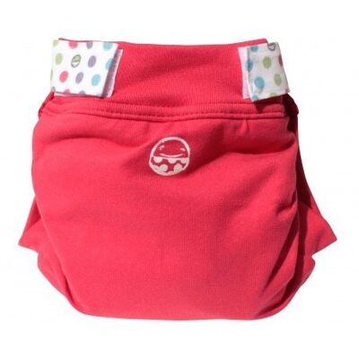 Petit Pea Hybrid Cloth Diaper (panties only), Size M (5-11 kg) - Cherry