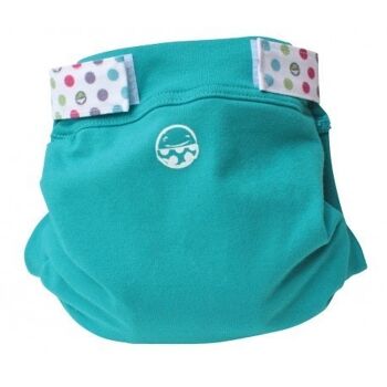 Couche Lavable Hybride Petit Pea (culotte seule), Taille M (5-11 kg) - Turquoise