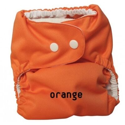 Pañal para bebé lavable So Easy, Talla 1 (3-9 kg) - Naranja