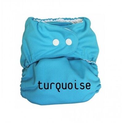 Pañal para bebé lavable So Easy, Talla 1 (3-9 kg) - Turquesa