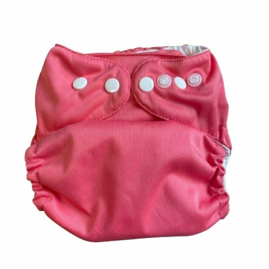 Pannolino lavabile per bambini So Easy, taglia unica (3-15 kg) - Corallo
