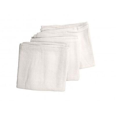 Pack of 3 Organic Cotton Baby Diapers - 70x70cm - Ecru