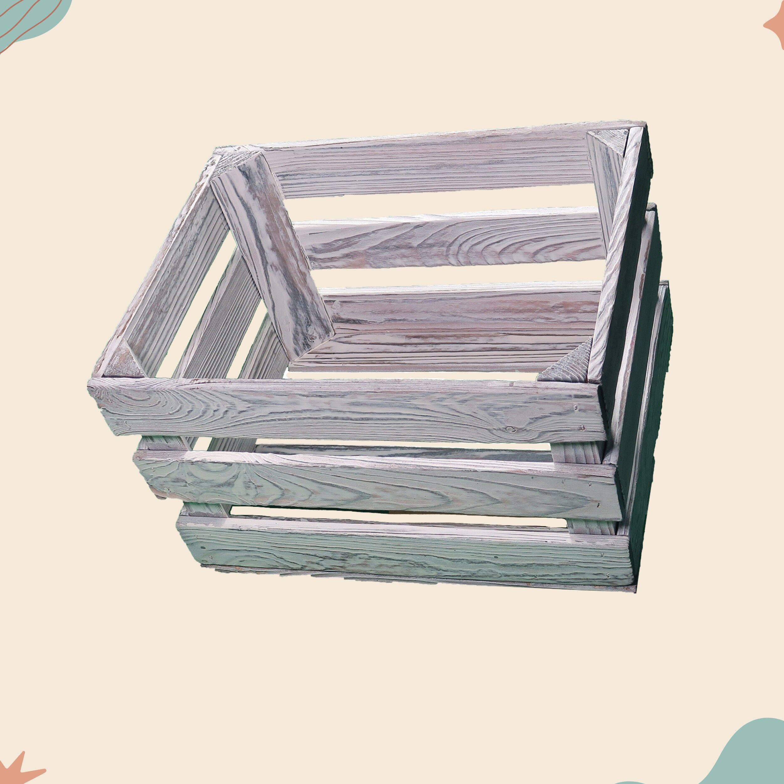 Tendini forestali - cassetta in legno bianco L