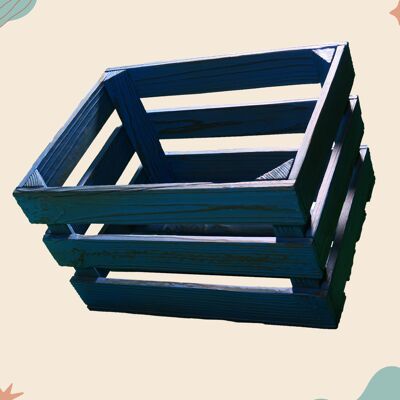 Forest Tendons - Wooden Box Dark Blue L