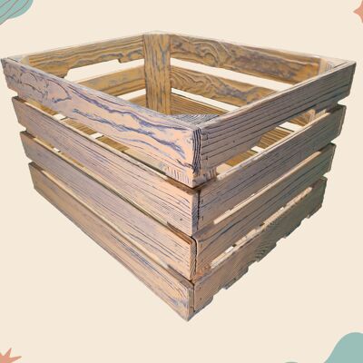 Tendones del bosque - caja de madera melocotón XL