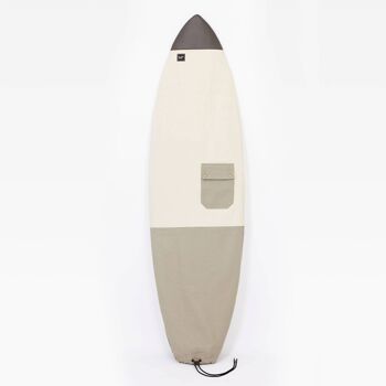 Dusty Frank Surfboard Chaussette Crème/Argile 4