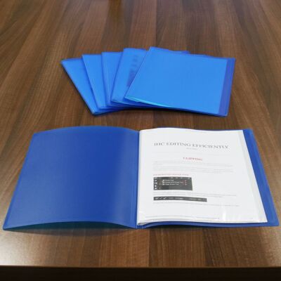 A4 Display Folder - Set of 6 Blue | Pukkr