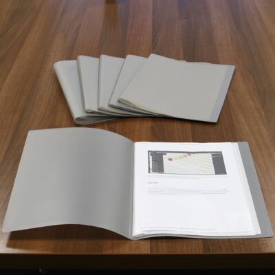 A4 Display Folder - Set of 6 Grey | Pukkr