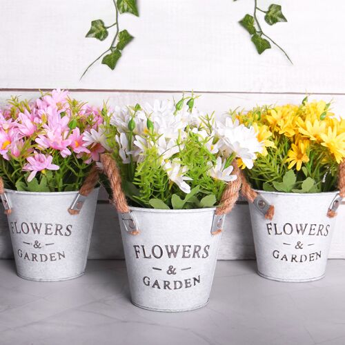 Artificial Daisy Plants - Set of 3 | M&W