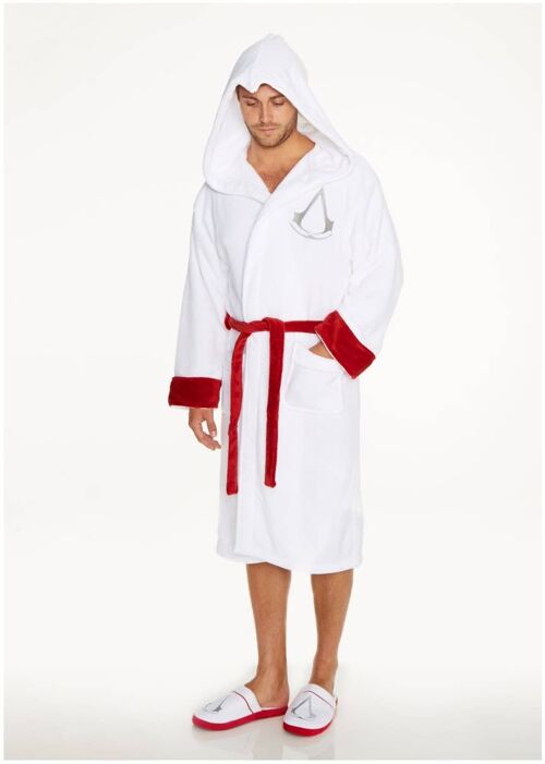 Assassins Creed Assassin White Unisex Adult Robe - One Size