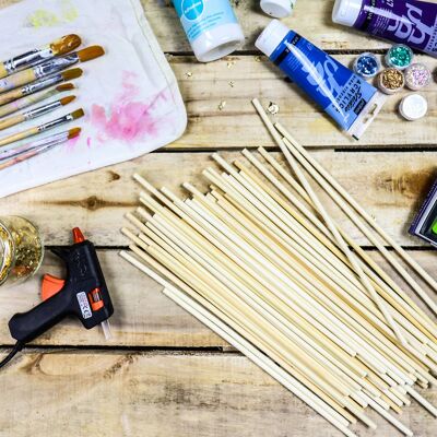Bamboo Dowel Rods - Set of 50 | Pukkr