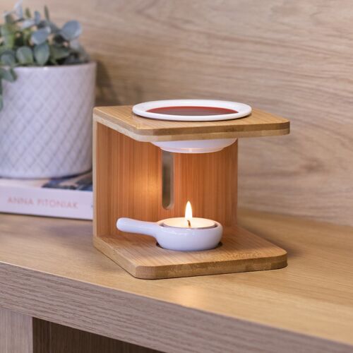 Bamboo Essential Oil Burner - Set of 2 | M&W