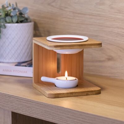 Bamboo Essential Oil Burner - Set of 2 | M&W