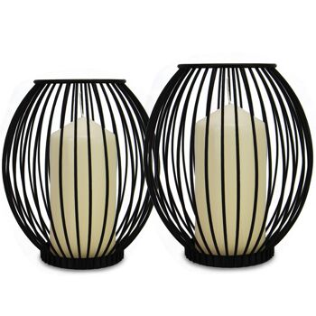Bougeoirs Cage - Lot de 2 | M&W 1