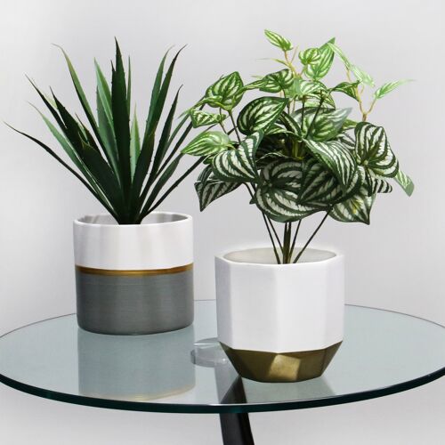 Ceramic Planters - Set of 2 | M&W