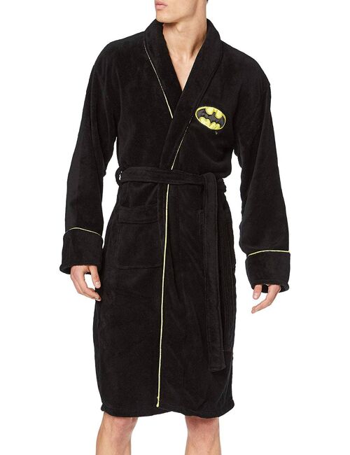 Classic Batman (DC Comics) Unisex Fleece Dressing Gown Black