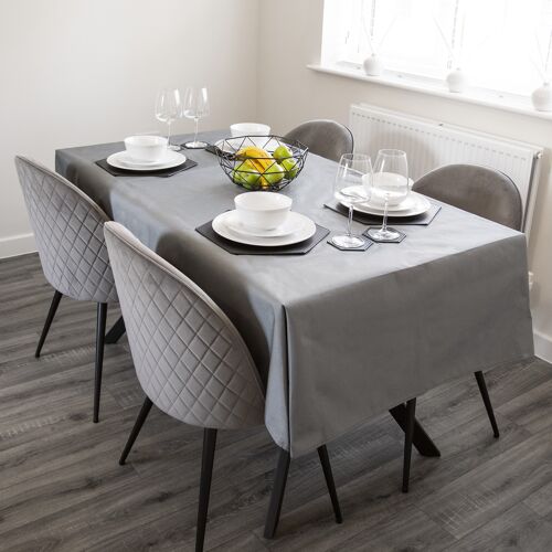 Decorative Home Tablecloth - 137cm x 200cm Grey | Pukkr