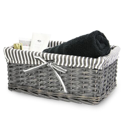 Grey Wicker Basket Medium | M&W