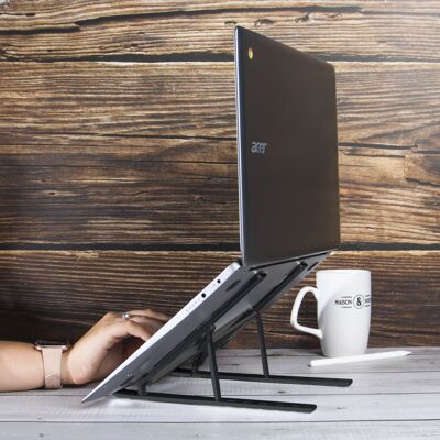 Portable Laptop & Tablet Stand Black | Pukkr