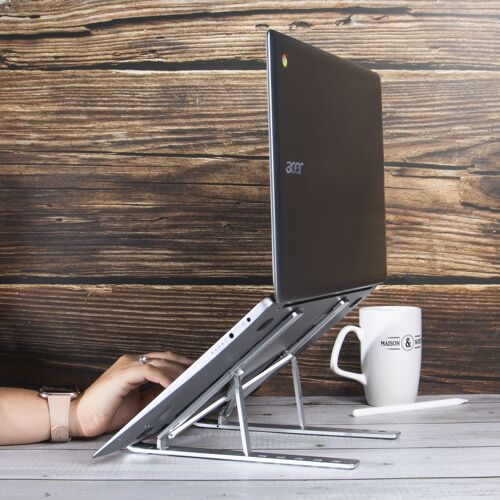 Portable Laptop & Tablet Stand Silver | Pukkr