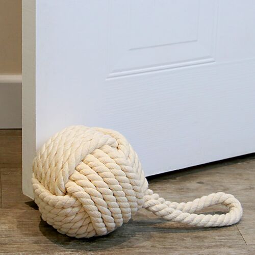 Rope Knot Door Stop Cream | M&W