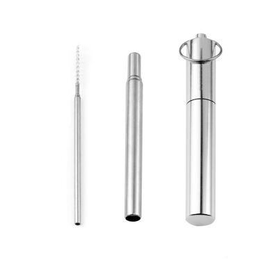 Stainless Steel Telescopic Straws Rose Gold | M&W
