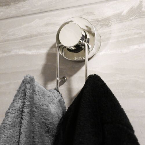 Suction Cup Double Hook Robe Holder | M&W