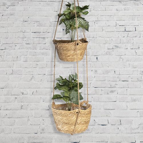 Two Tier Hanging Seagrass Planter | M&W