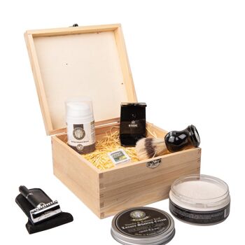 Boîte en bois Essentials de rasage 5
