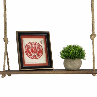 Wooden Hanging Shelf 1 Tier | M&W