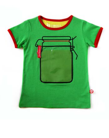 T-shirt bouteille verte + jouet avion 2
