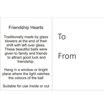 12cm Friendship Heart - Vert - NOUVEAU ! 8
