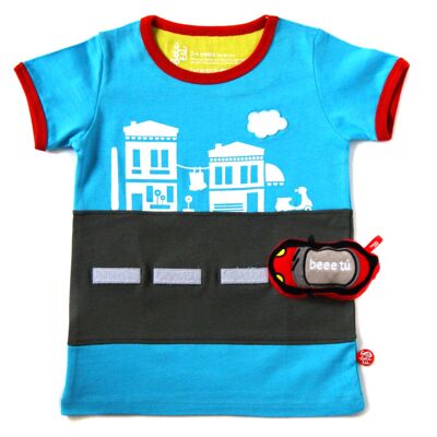 Sightseeing blue t-shirt + toy car