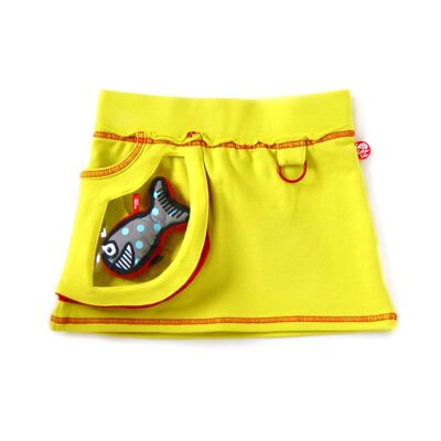 Mini skirt with window bag + shark