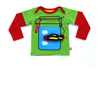 Nubi Baby Langarm T-Shirt + Rakete