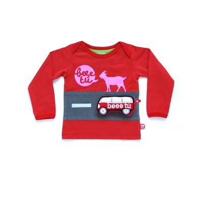 Camiseta manga larga bebé paseo + furgoneta