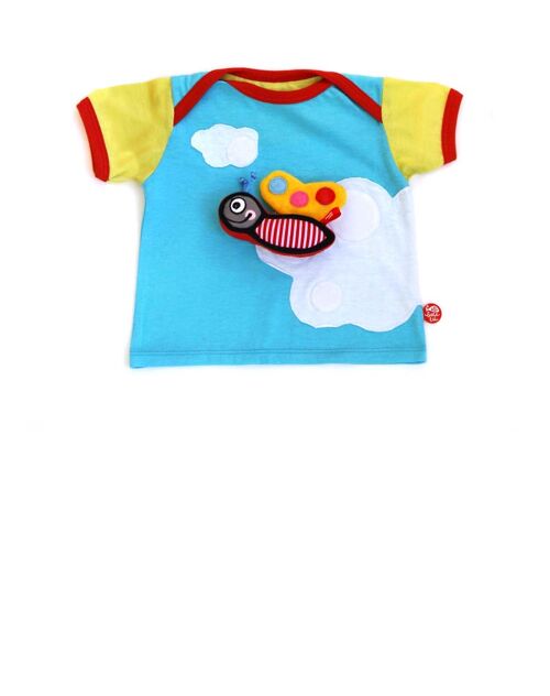 Camiseta bebé Cloudsurf + mariposa