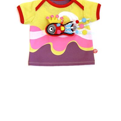 Surfgirl Baby T-Shirt + Fisch