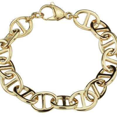 Traveller Bracelet Stainless Steel gold plated - 181041