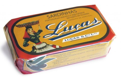 Luças - Skineless and Boneless Portuguese Sardines in Olive Oil - 120gr