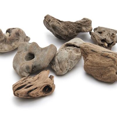 Driftwood pieces, 500g, 5-8cm, natural